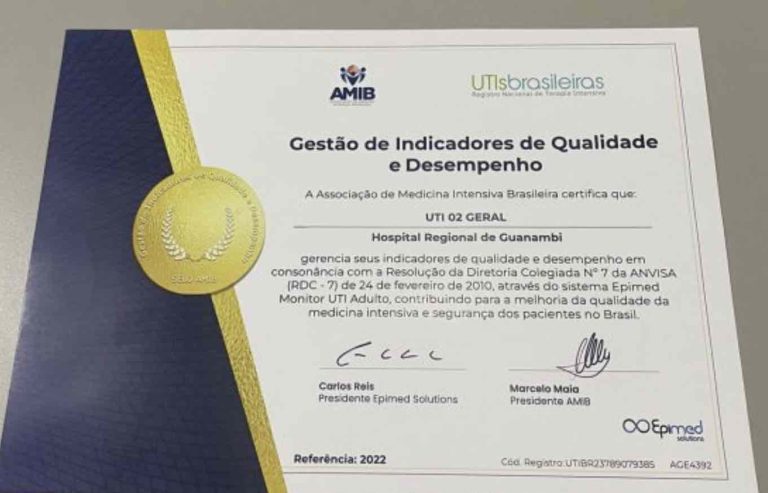 Certificado UTI HGG