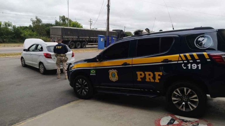 apreensão carro clonado PRF