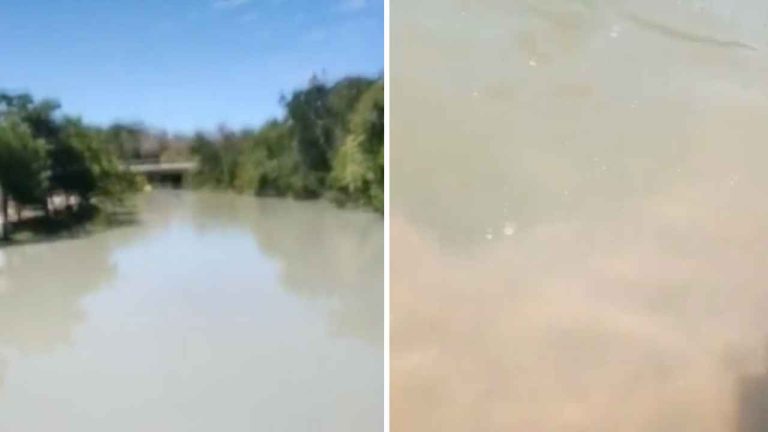 rio Grande esbranquiçado Oeste da Bahia