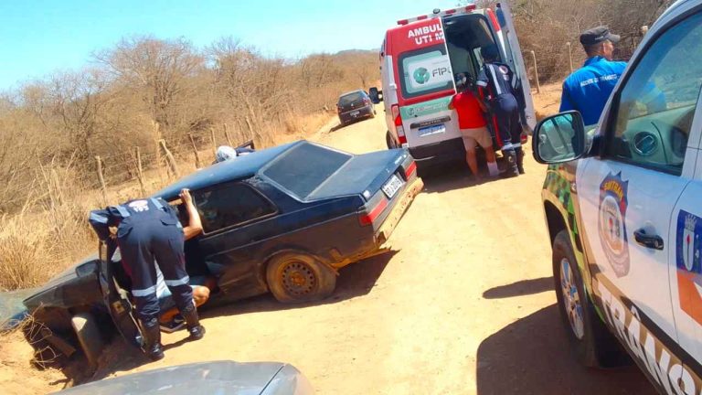 Acidente zona rural de guanambi