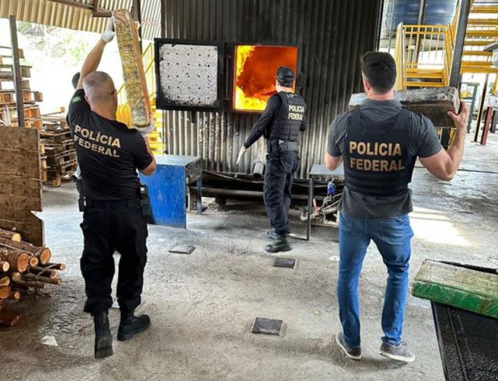 Polícia Federal incinerou mais de duas toneladas de maconha apreendidas dentro de baú de caminhão em Vitória da Conquista