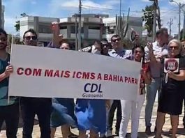 Protesto ICMS Guanambi