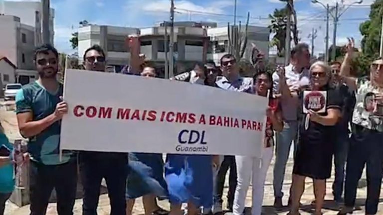 Protesto ICMS Guanambi