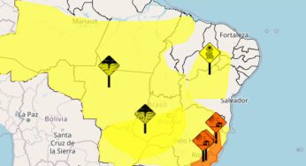 Alertas de chuvas intensas e tempestades atingem Bahia, Minas Gerais, Rio de Janeiro e outros estados