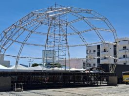 palco geospace programaçõ do festival da virada 2024 Guanambi