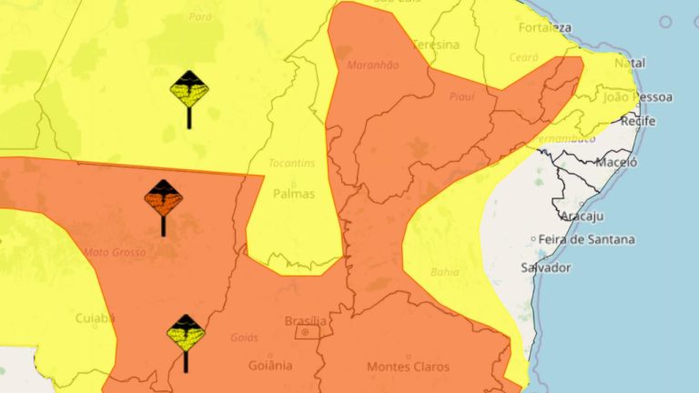 alerta laranja amarelo inmet