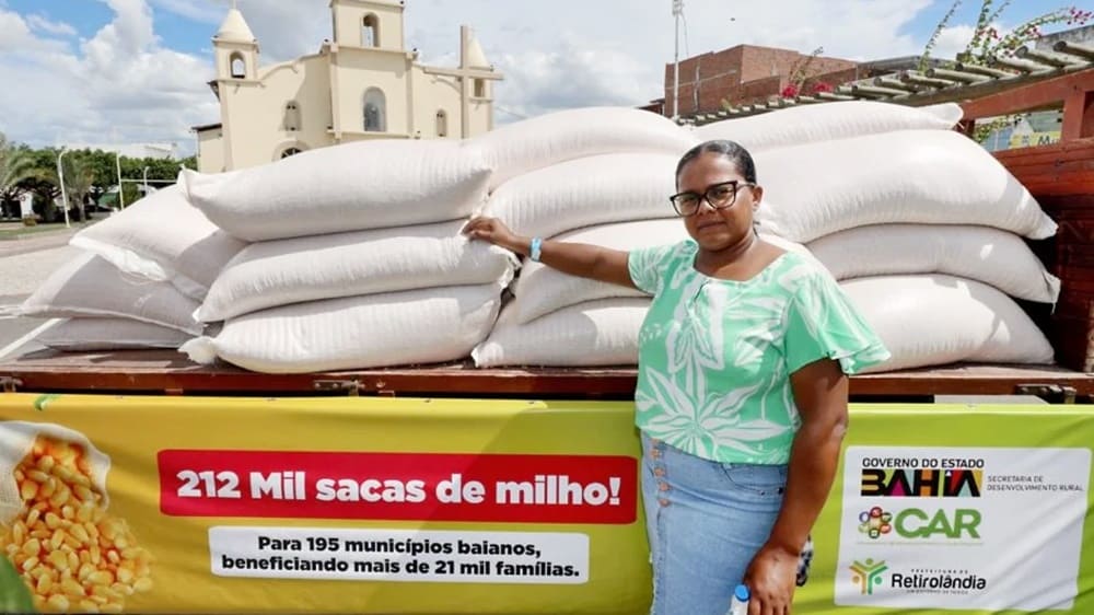 195 municípios baianos em situação de emergência receberão sacas de milho para alimentação animal