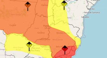 Cinquenta cidades da Bahia estão sob alerta de chuvas intensas nesta sexta e sábado