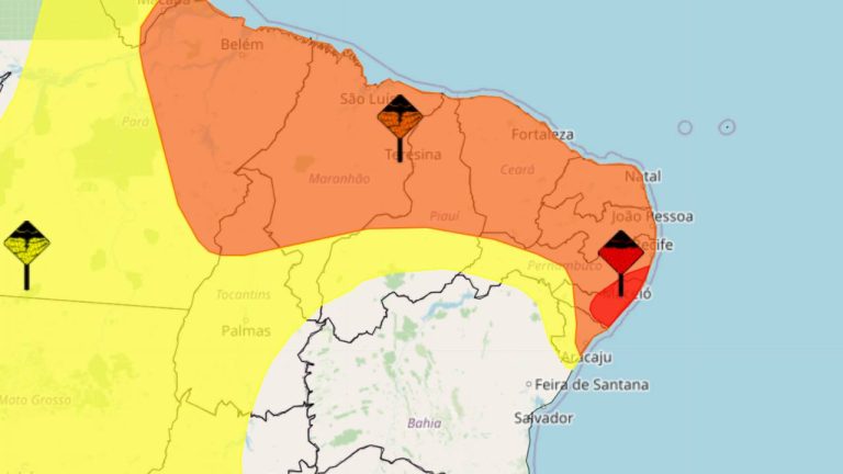 alertas de chuva regiao nordeste