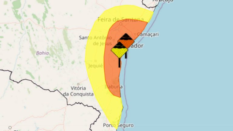 Alertas de chuva bahia 22 de abril