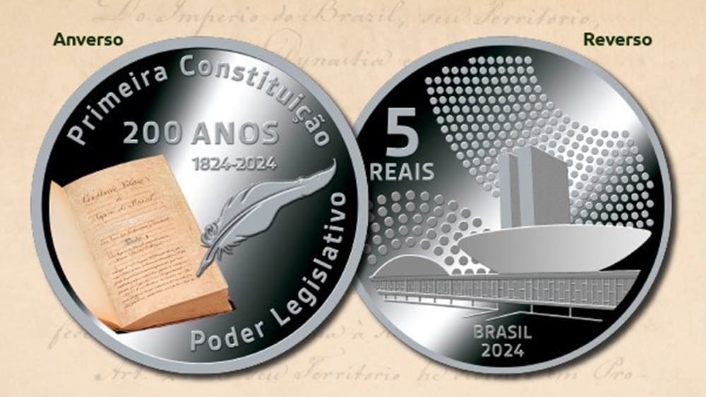 Banco Central lançou moeda comemorativa de R$ 5