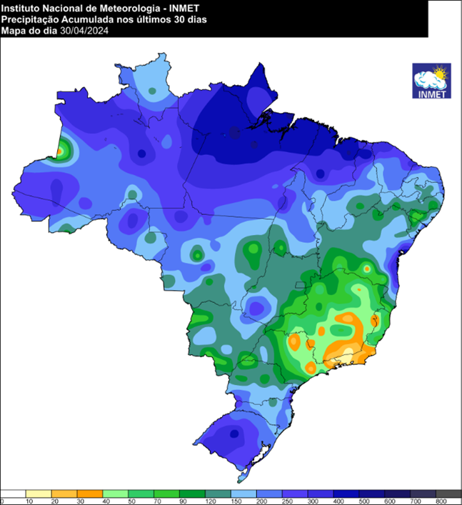 chuvas mes de abril brasil