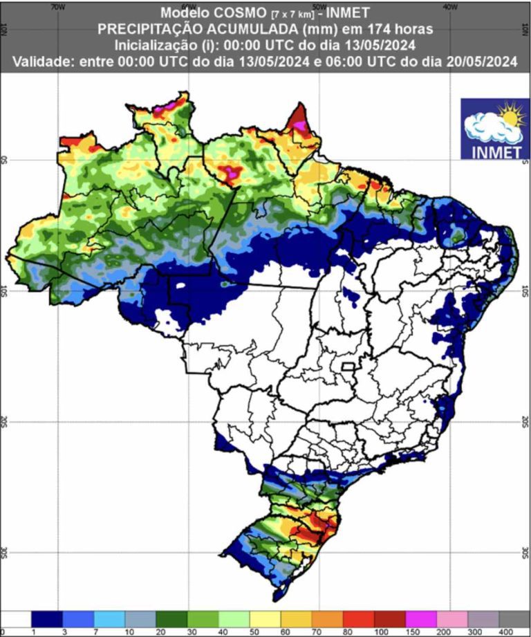 Confira a previsão do tempo para todo o Brasil até 29 de maio