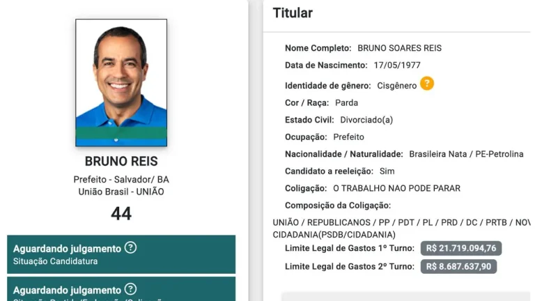 Registro de candidatura bruno reis prefeito de salvador