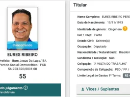 Eures Ribeiro candidato prefeito Bom Jesus da Lapa