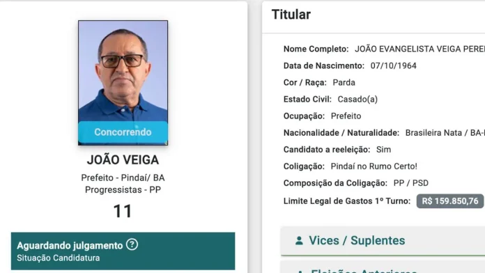 Candidato João Veiga Pindaí