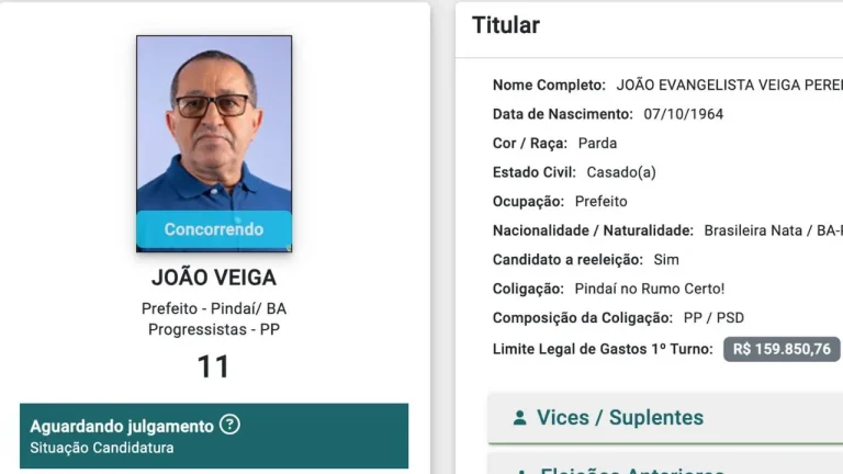Candidato João Veiga Pindaí