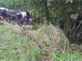 acidente BR-324 ônibus de Canarana - São Sebastião do Passé