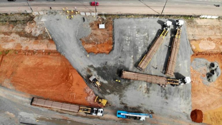 VLT de Salvador e Região metropolitana recebeu primeiro carregamento de trilhos