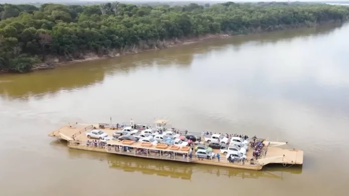 Balsa ponte rio são francisco minas gerais