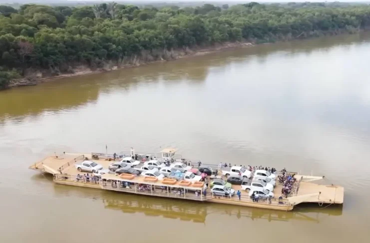 Balsa ponte rio são francisco minas gerais
