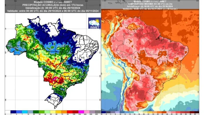 previsao inmet até 4 de novembro