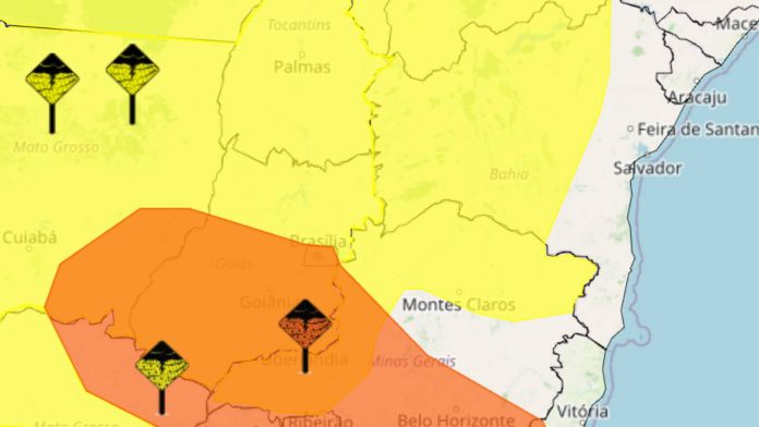 Alerta de chuvas Bahia 19 de outubro