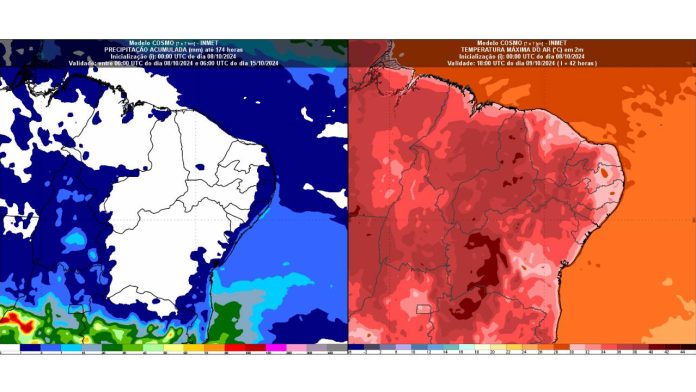 previsao tempo nordeste