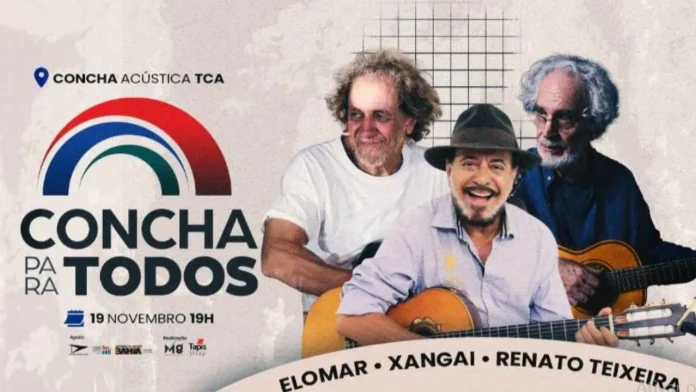 Encontro de Cantadores reunirá Elomar, Xangai e Renato Teixeira em Salvador nesta terça-feira