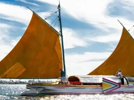 Canoa de tolda Luzitânia rio São Francisco