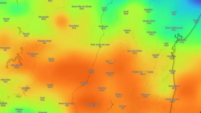 previsão de chuva até domingo bahia