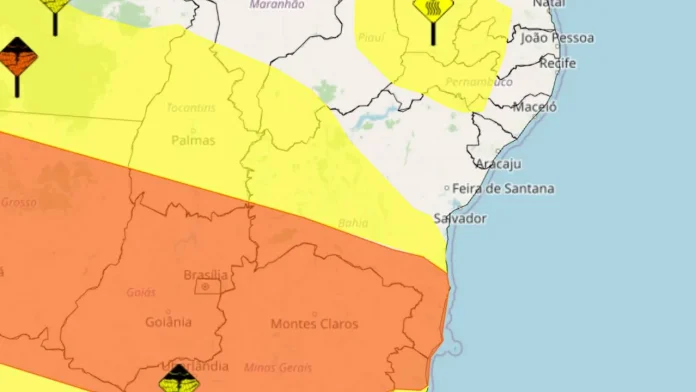 alerta de chuvas bahia 22 de novembro inmet