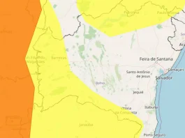 Alerta de chuvas Bahia 5 de novembro