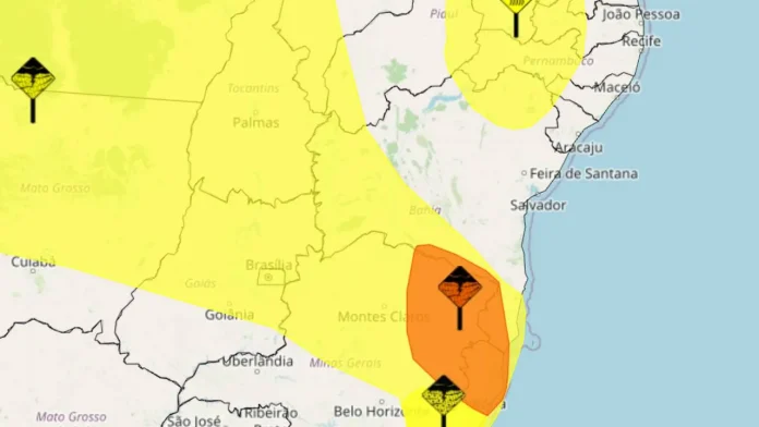 alertas de chuva inmet 18 de dezembro