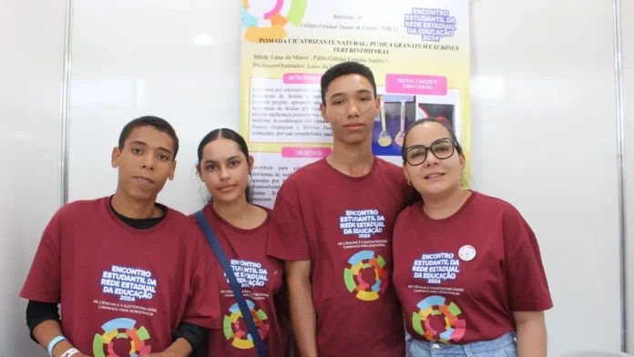 Estudantes de Barreiras desenvolvem pomada cicatrizante à base de romã e aroeira