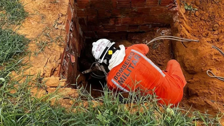 Bombeiros resgataram bovinos que caíram dentro de cisterna em Bom Jesus da Lapa