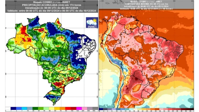 Previsão inmet até 16 de dezembro