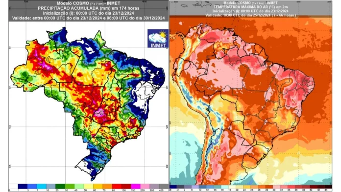 previsao inmet 23 a 30 de dezembro