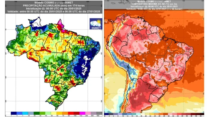 Previsao inmet 27 de janeiro