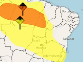 Alertas de chuva 6 de janeiro 2025