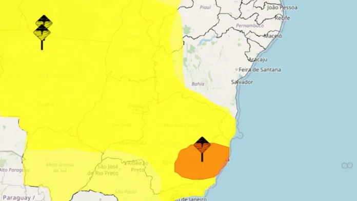 Alertas de chuva 4 de janeiro de 2025