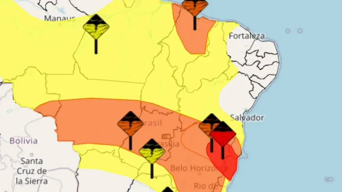 Alertas de chuva bahia 8 de janeiro