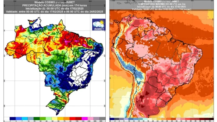 Previsão brasil 24 de fevereiro