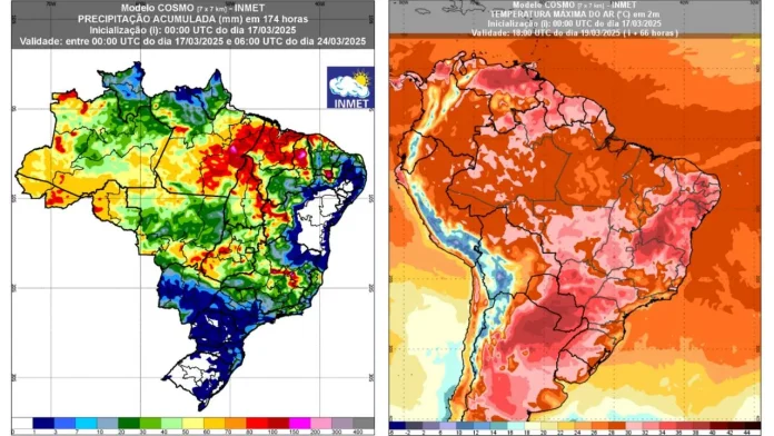 Previsao inmet até 24 de março