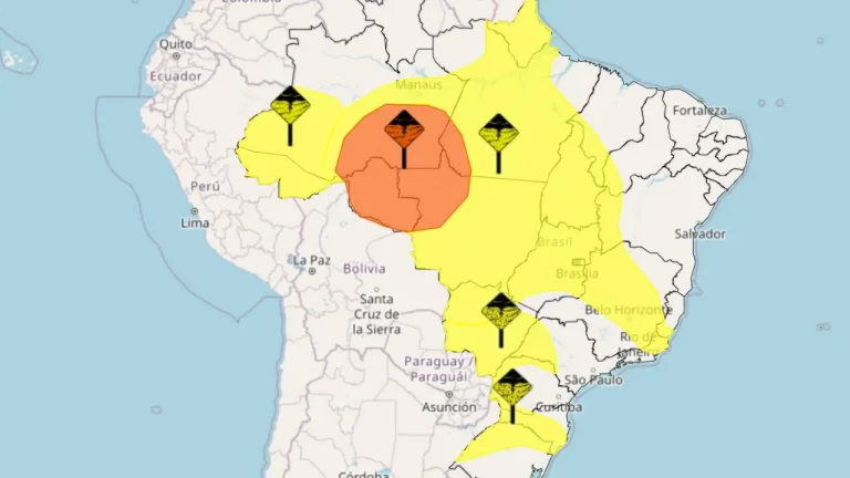 alertas de chuva Brasil 25 de março
