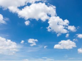 Previsao do tempo céu com nuvens