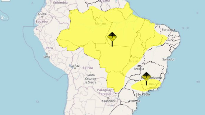 alertas chuvas Brasil 30 de março