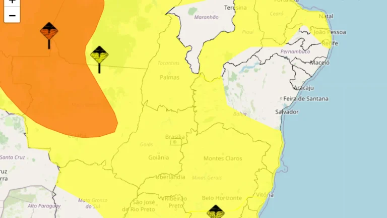 alertas de chuva Bahia 10 de abril