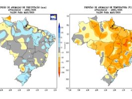 previsao do tempo Inmet Maio