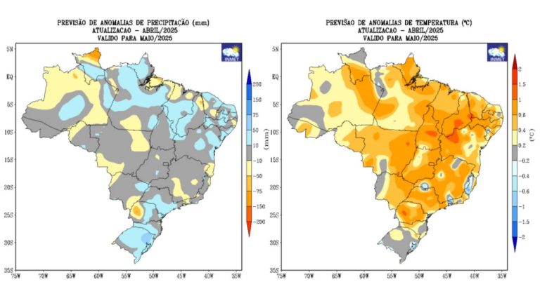 previsao do tempo Inmet Maio